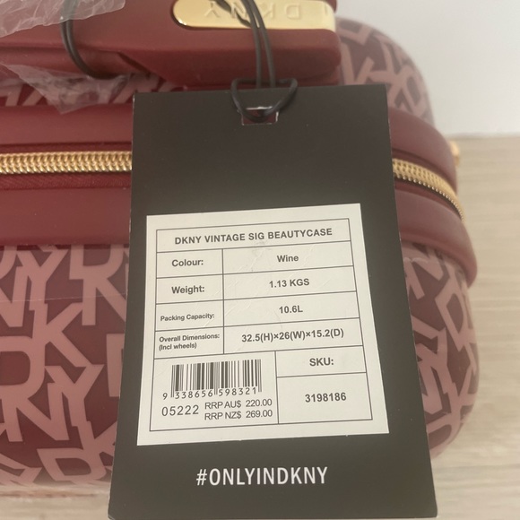 DKNY Vinatge Sig Beautycase Travel Hard Case - Picture 6 of 6